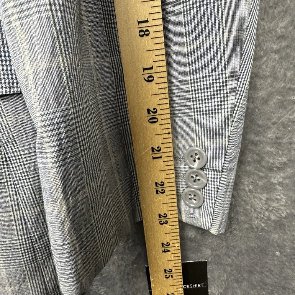 Trend MaxMan Blazer Jacket Men's 44R Gray Blue Wool Cotton Blend